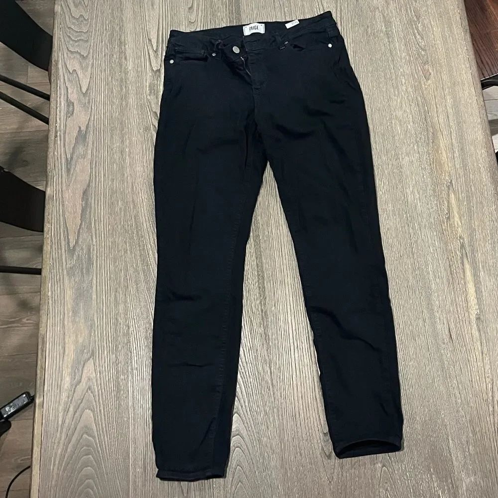 Paige Verdugo Ultra Skinny Leg Black Jeans Size 32